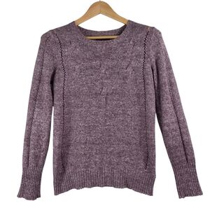 Prana wool blend knit roundneck pull over